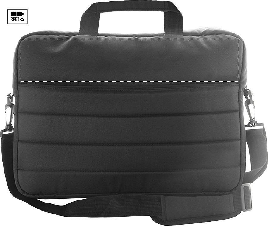 Back side - above zip