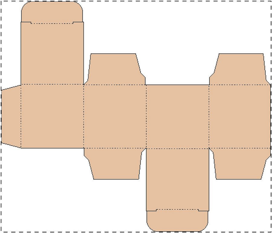 Custom kraft paperboard box