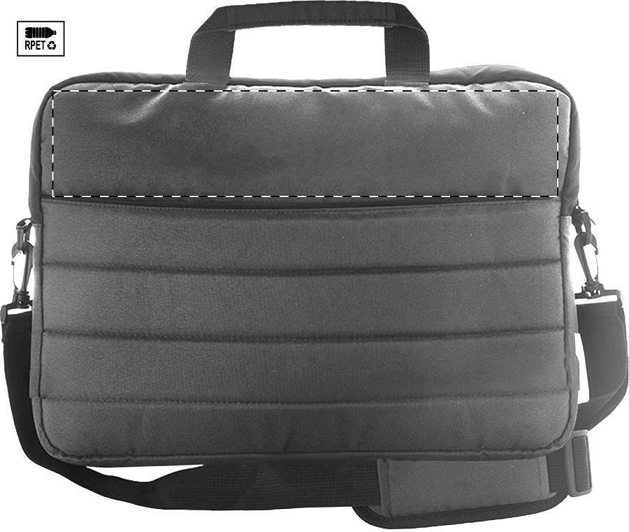 Back side - above zip