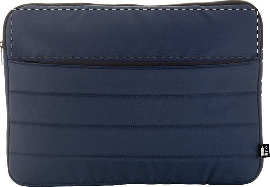 Front side - above zip