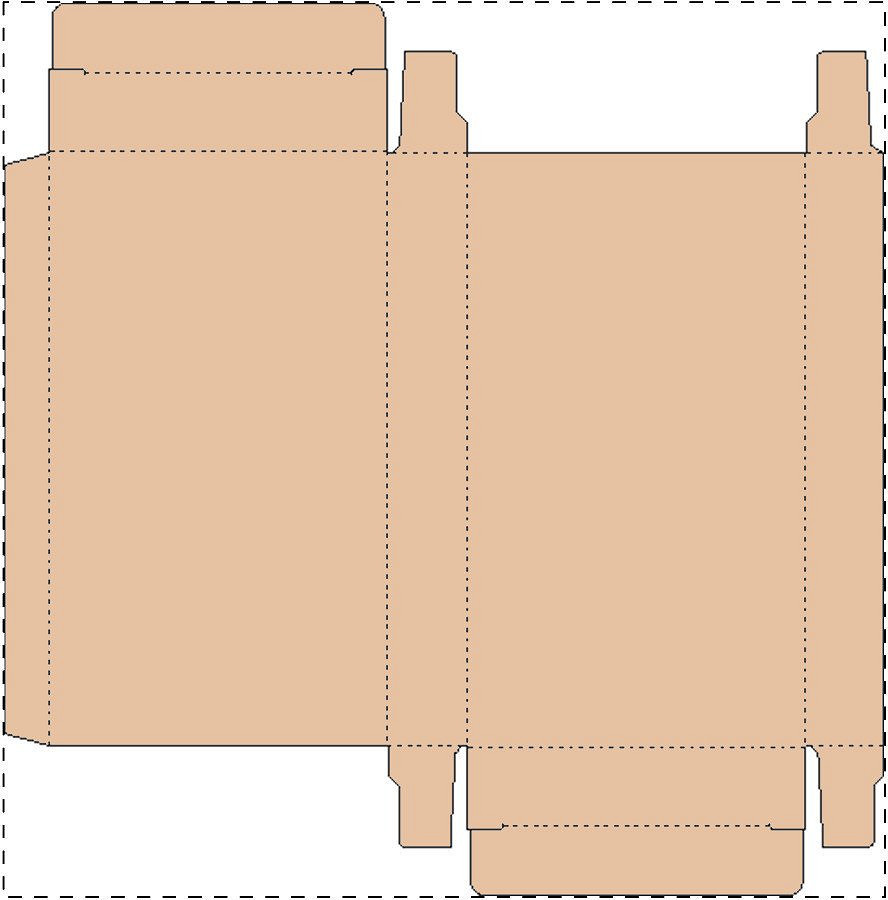 Custom kraft paperboard box