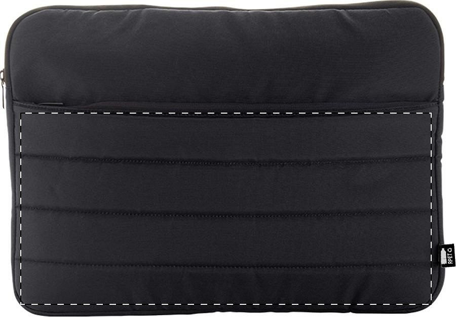 Front side - below zip