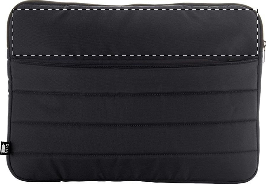 Back side - above zip