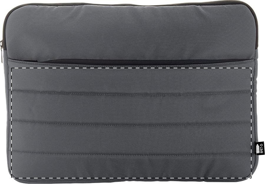 Front side - below zip
