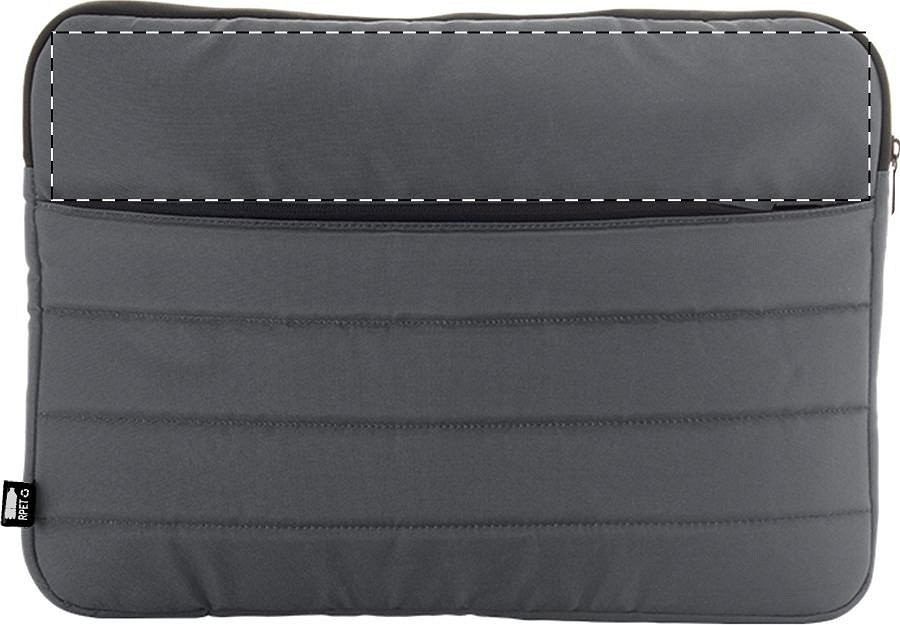 Back side - above zip