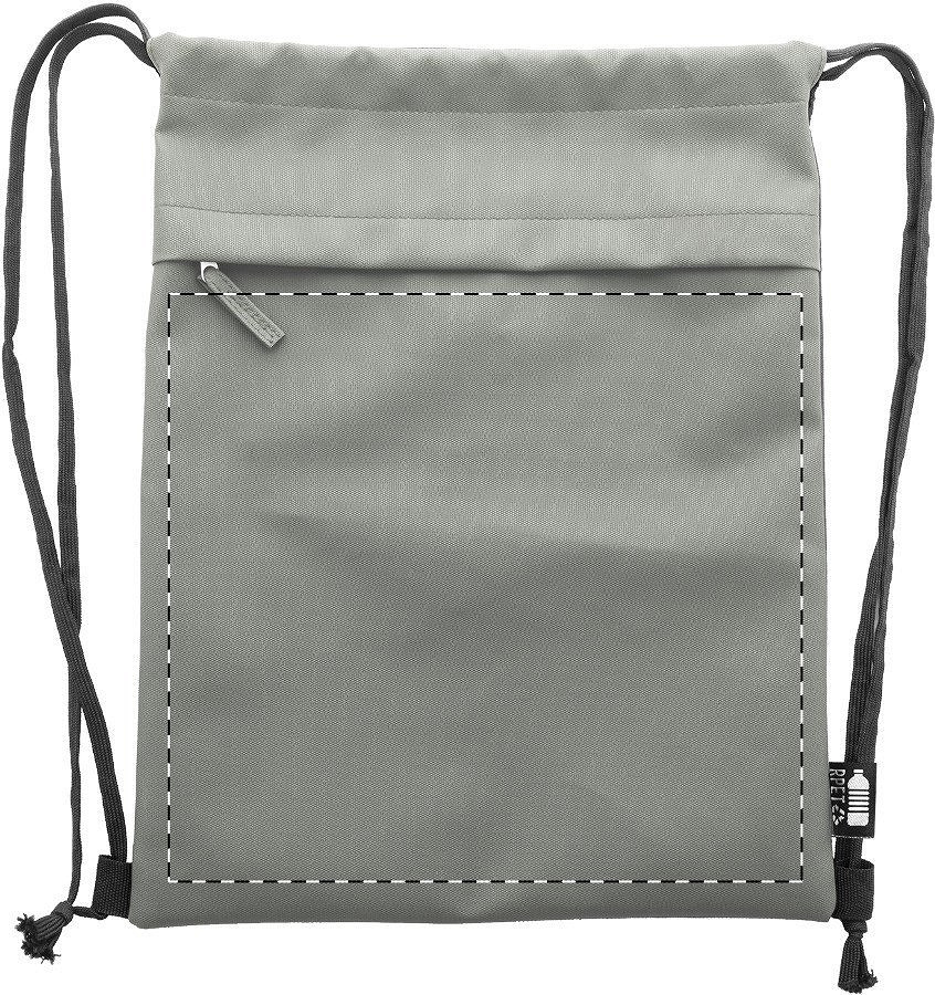 Front side - below zip