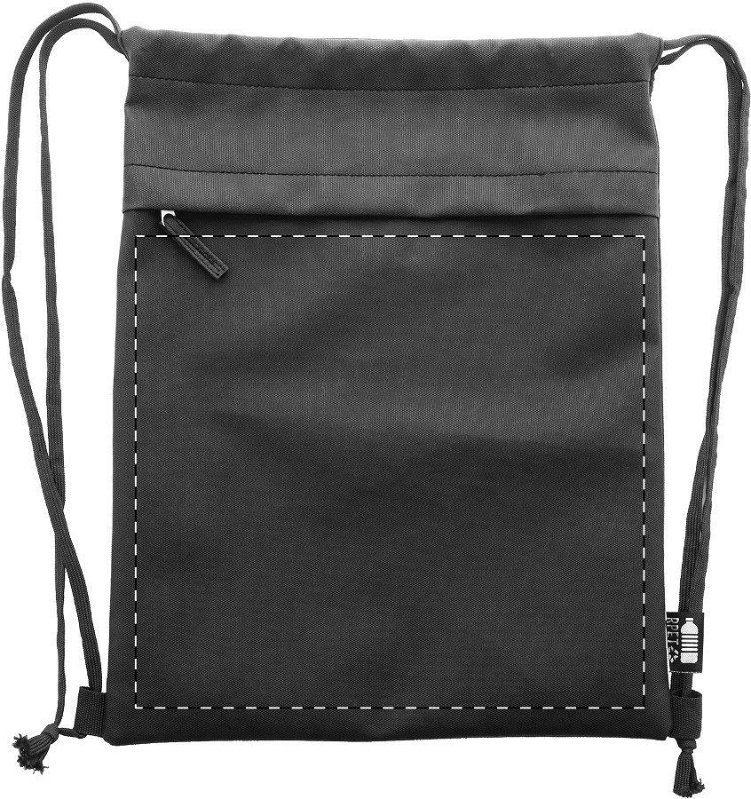 Front side - below zip