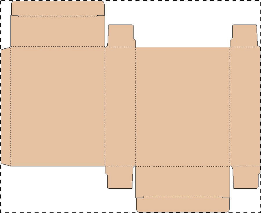 Custom kraft paperboard box