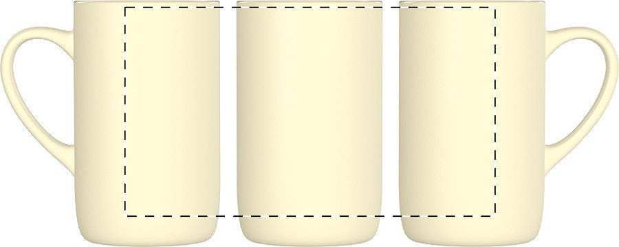 Rotary screen printing opposite of the handle