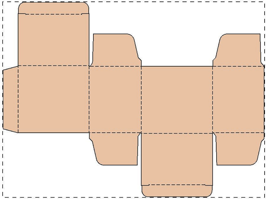 Custom kraft paperboard box