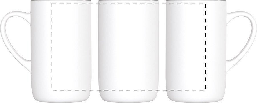 Rotary screen printing opposite of the handle