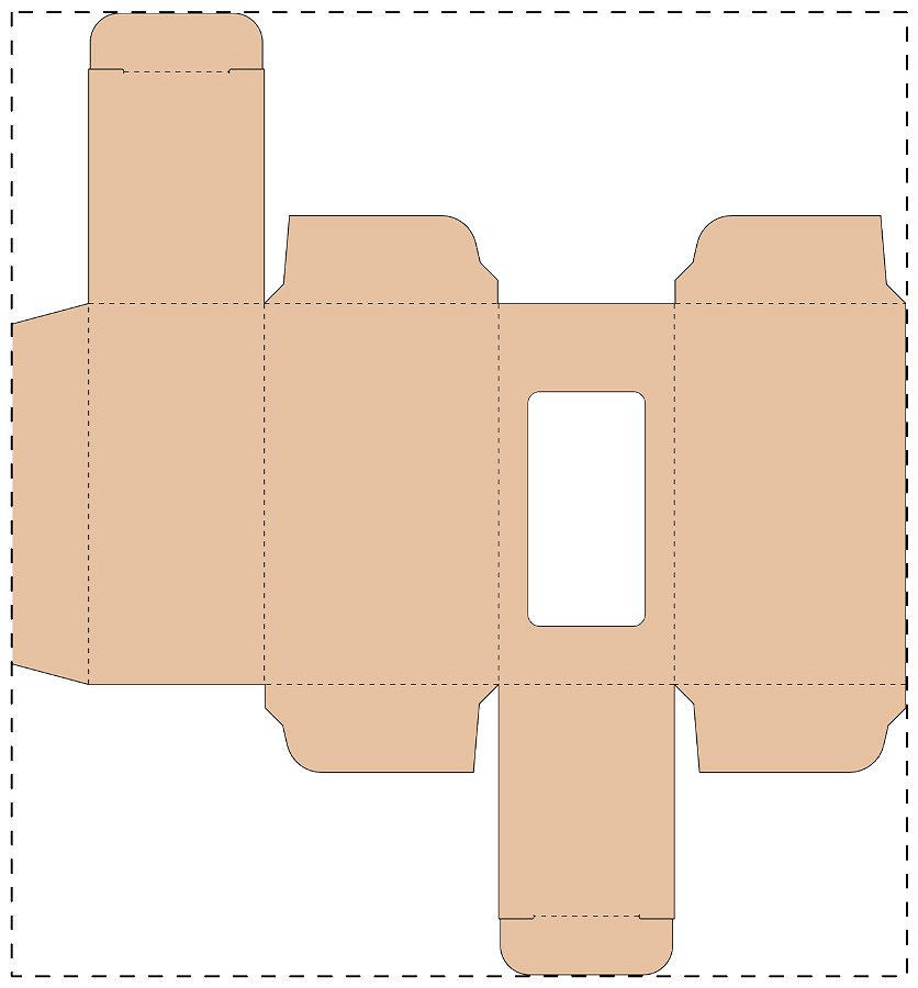 Custom kraft window box