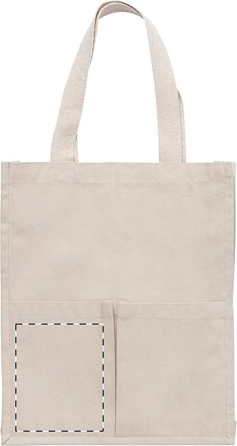 Front of bag - left pocket