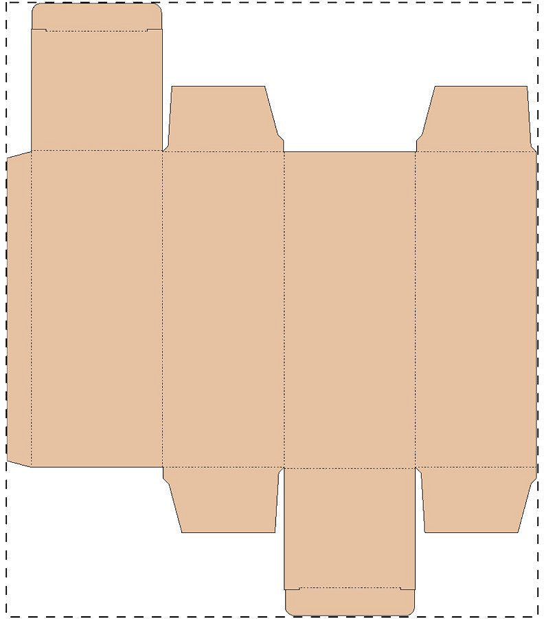 Custom kraft paperboard box