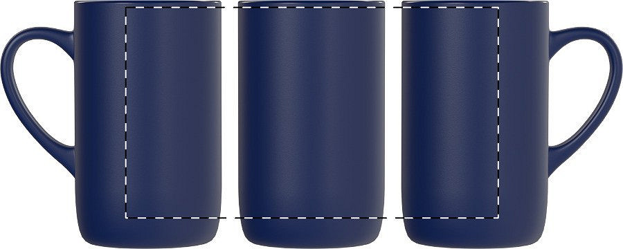 Rotary screen printing opposite of the handle