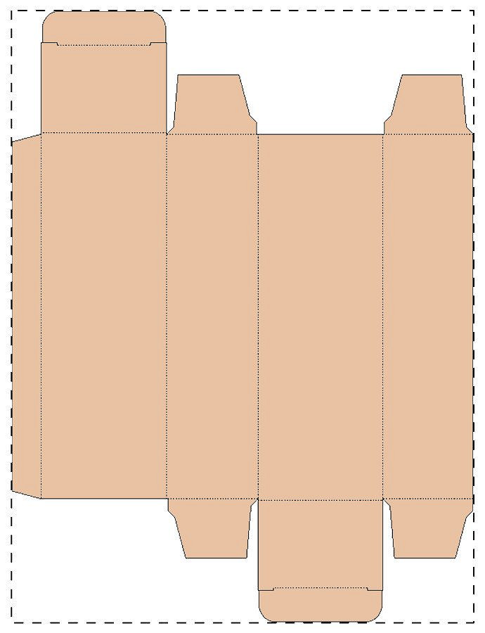 Custom kraft paperboard box