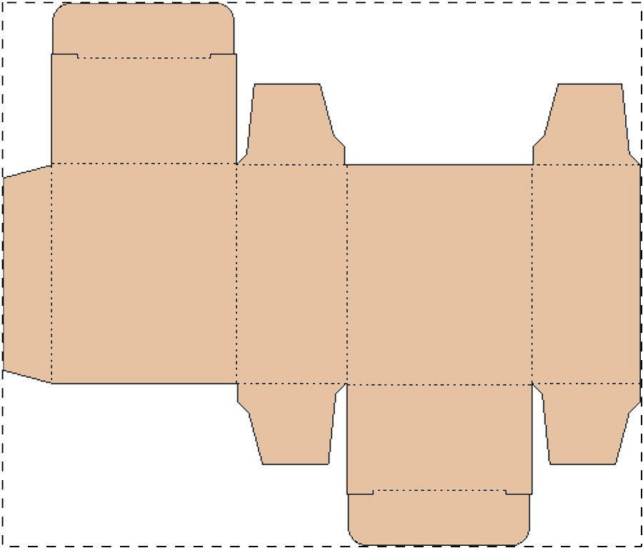 Custom kraft paperboard box