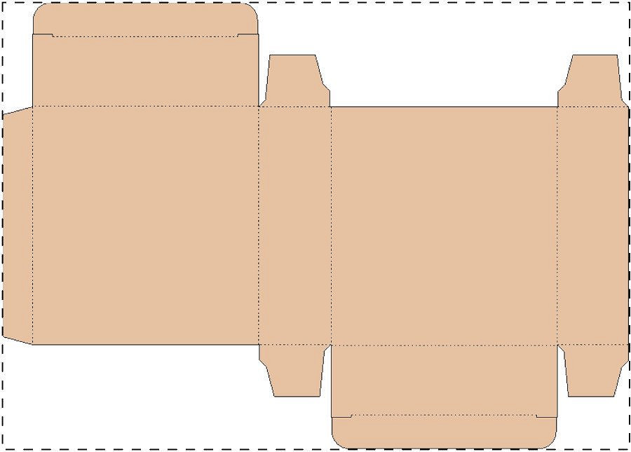 Custom kraft paperboard box