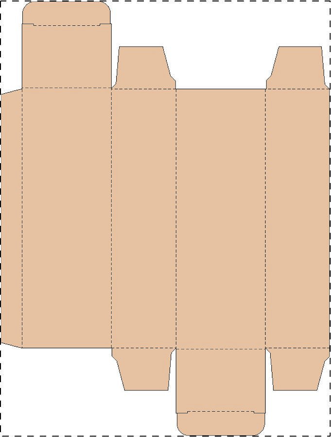 Custom kraft paperboard box