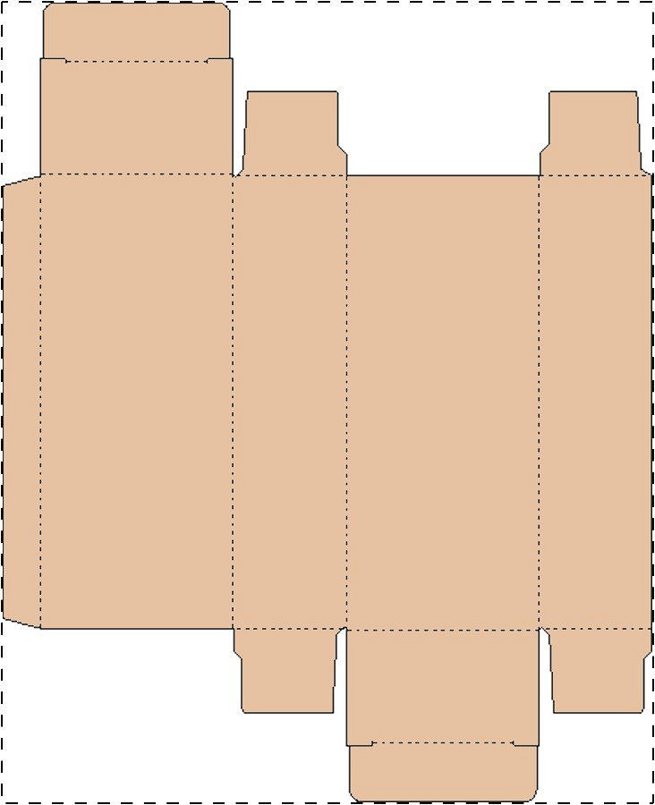 Custom kraft paperboard box