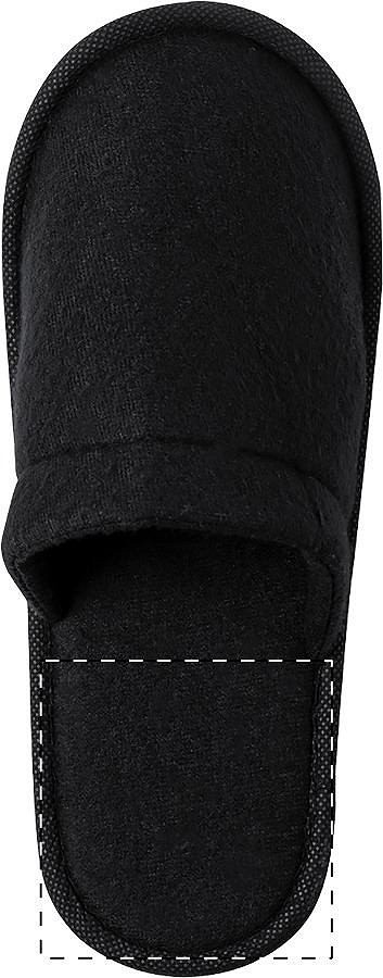 Right sole - below heel