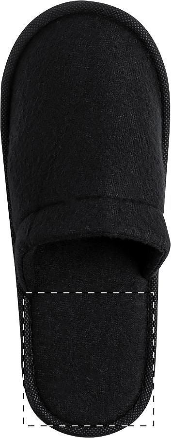Left sole - below heel
