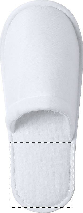 Right sole - below heel