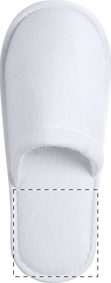 Left sole - below heel