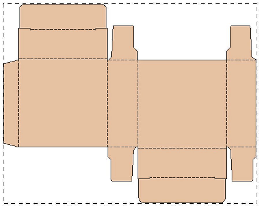 Custom kraft paperboard box
