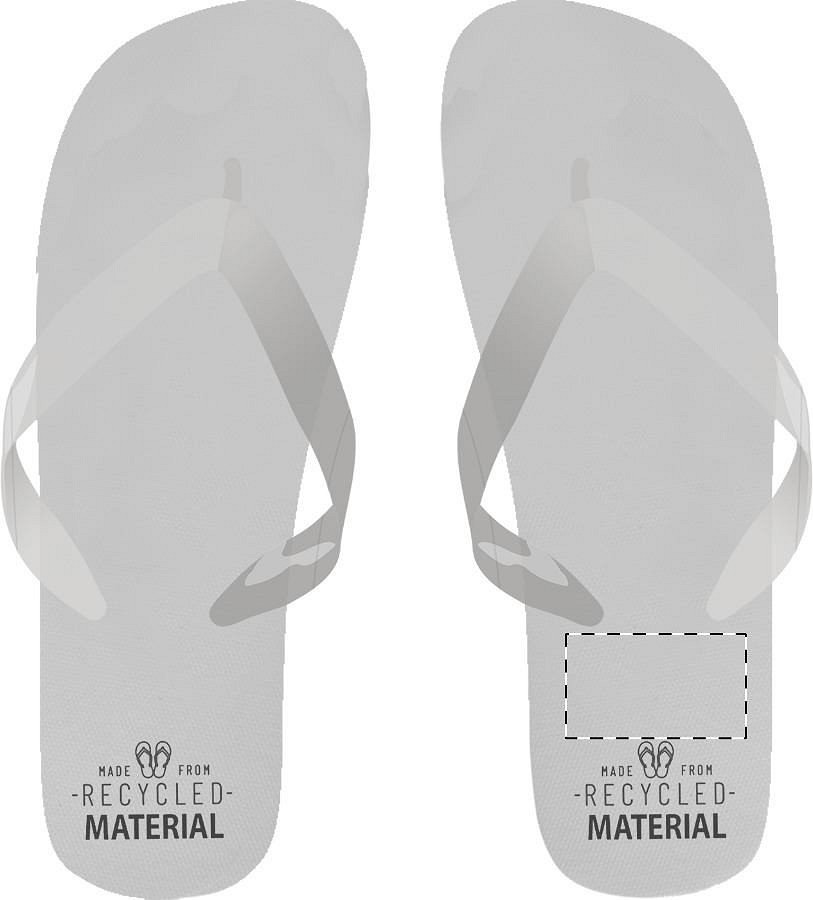 Left sole - below heel