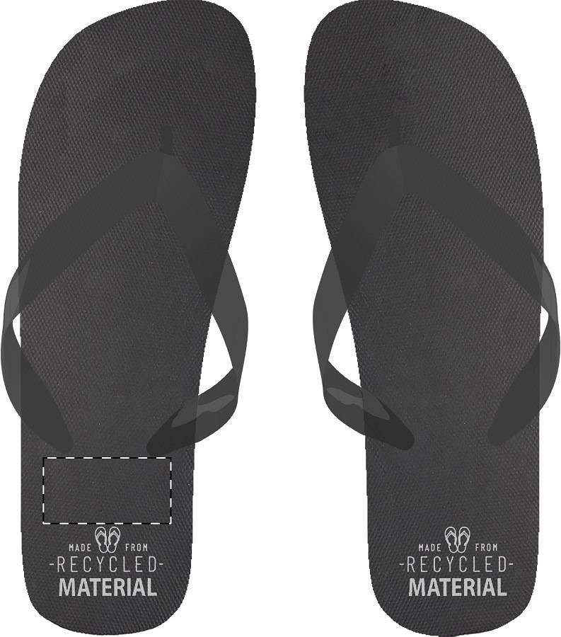 Right sole - below heel