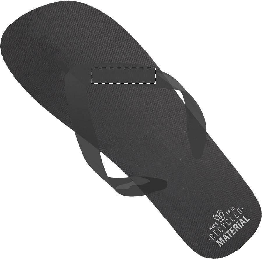 Right slipper - left strap