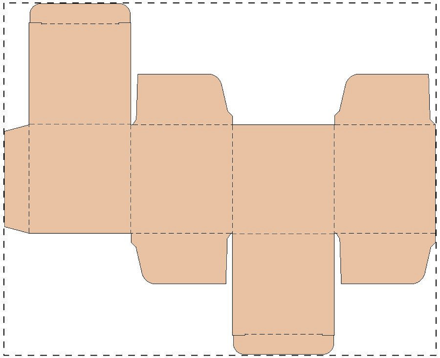 Custom kraft paperboard box