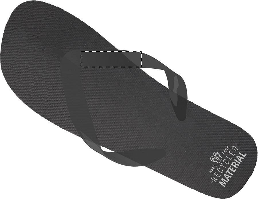 Left slipper - right strap