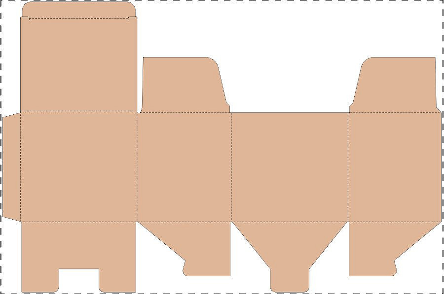 Custom kraft paperboard box