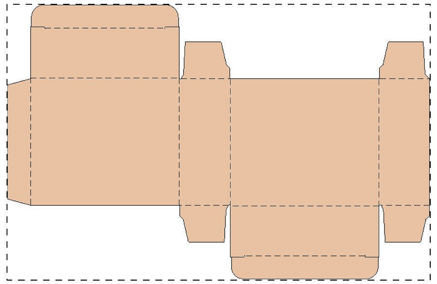 Custom kraft paperboard box
