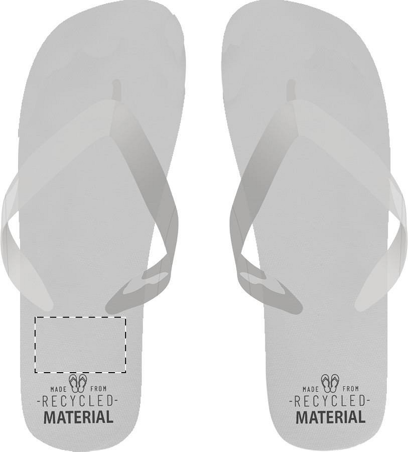 Right sole - below heel