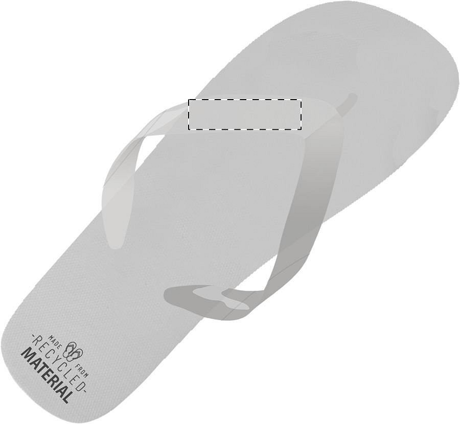 Left slipper - left strap