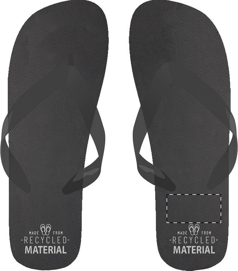 Left sole - below heel