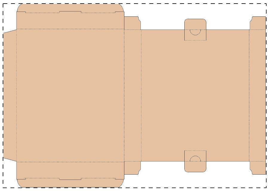 Custom kraft corrugated box