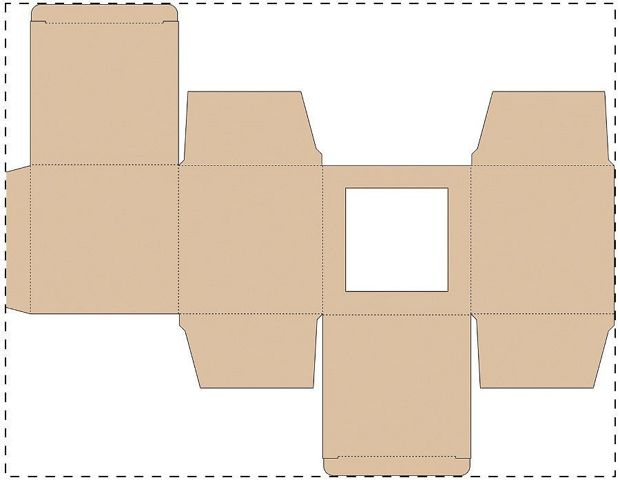 Custom kraft paperboard box