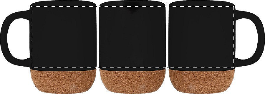 Rotary screen printing opposite of the handle