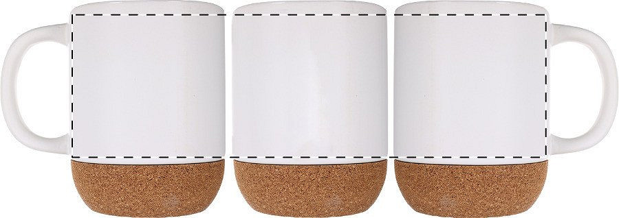 Rotary screen printing opposite of the handle