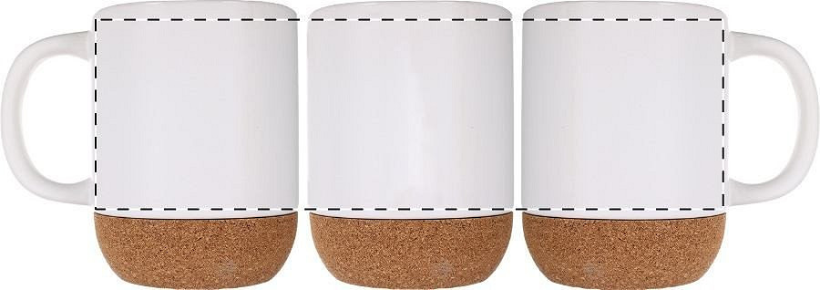 Rotary screen printing opposite of the handle