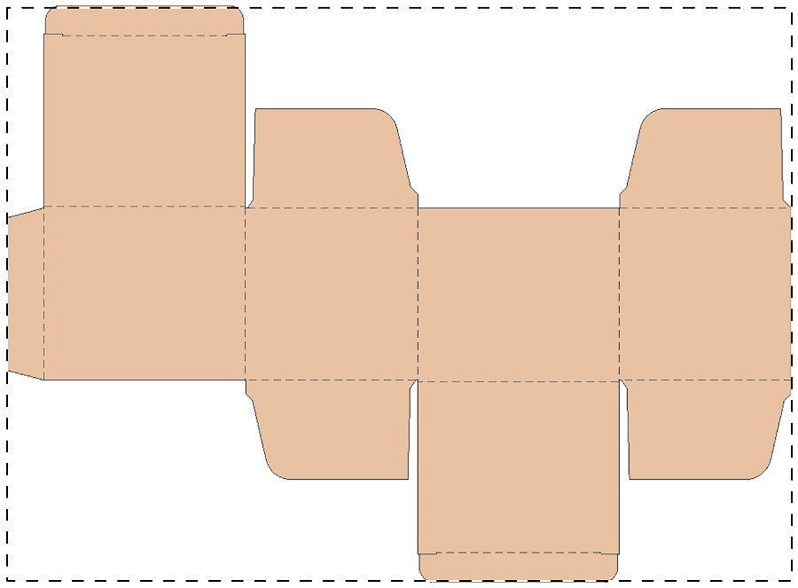 Custom kraft paperboard box