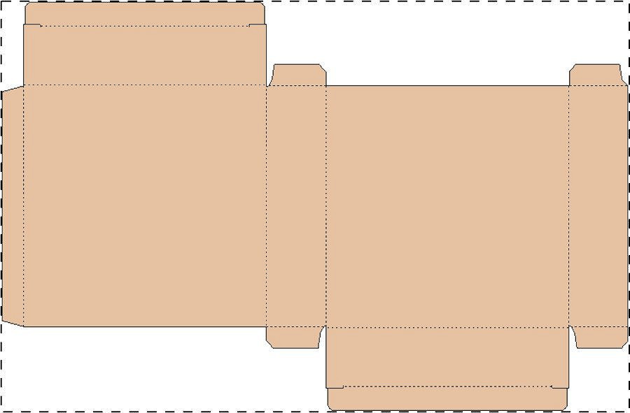 Custom kraft paperboard box