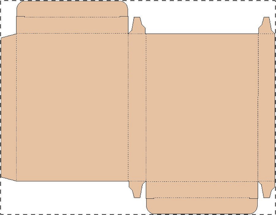 Custom kraft paperboard box