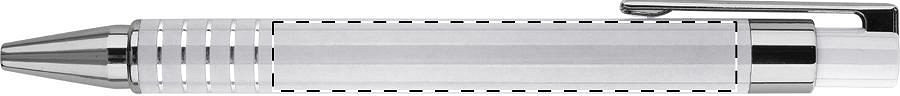 Ballpoint pen barrel - right handed