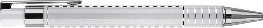 Ballpoint pen barrel - left handed