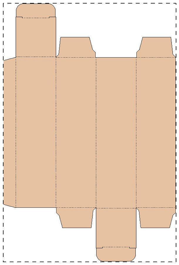 Custom kraft paperboard box